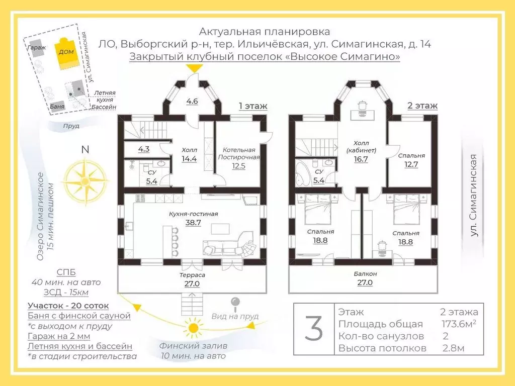 Дом, 173.6 м - Фото 1