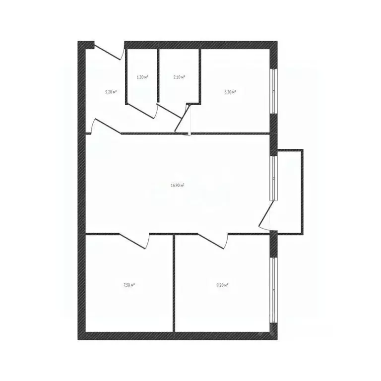 3-к кв. Брянская область, Карачев ул. Тургенева, 7 (48.3 м) - Фото 2