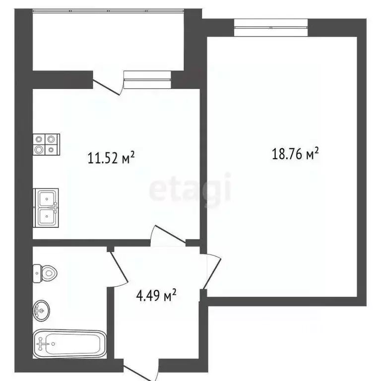 1-к кв. Ярославская область, Ярославль ул. Маланова, 23 (38.9 м) - Фото 2
