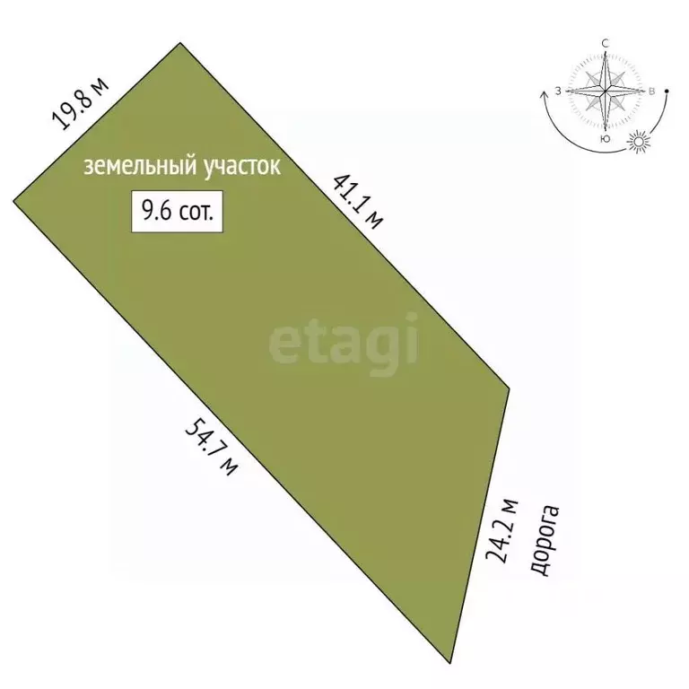 Участок в Тамбовская область, Тамбов ул. Араповская (9.6 сот.) - Фото 2