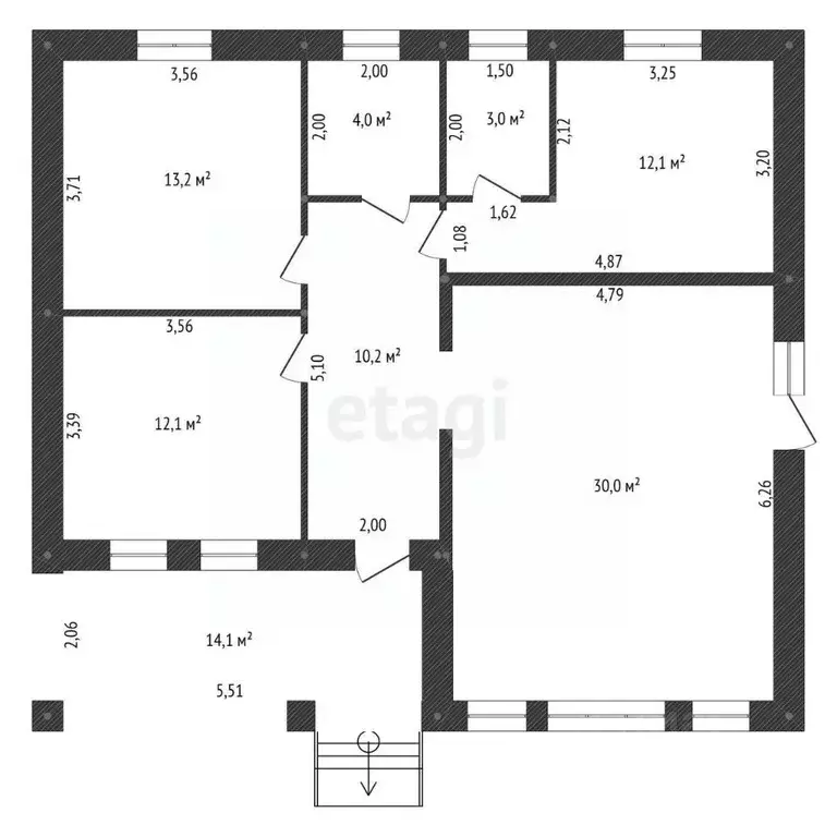 Дом в Башкортостан, Уфа городской округ, с. Нагаево  (120 м) - Фото 2