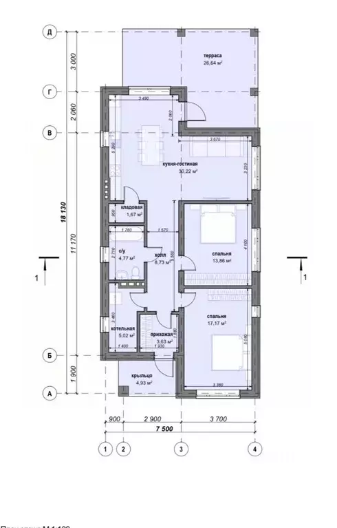 Дом в Калининградская область, Гурьевский муниципальный округ, пос. ... - Фото 2