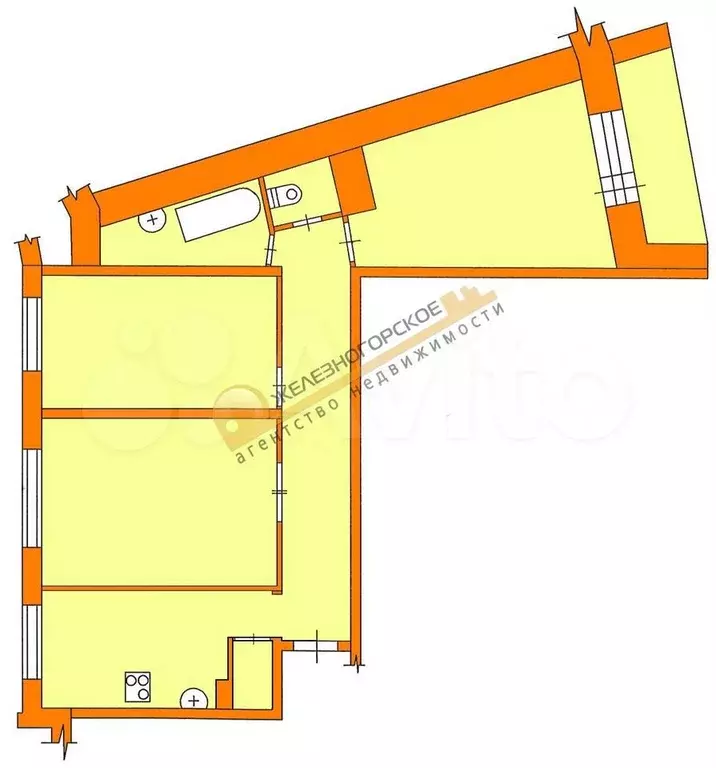 3-к. квартира, 73,7 м, 7/9 эт. - Фото 0