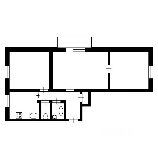 3-к кв. Москва ул. Медиков, 1/1к2 (65.0 м) - Фото 1