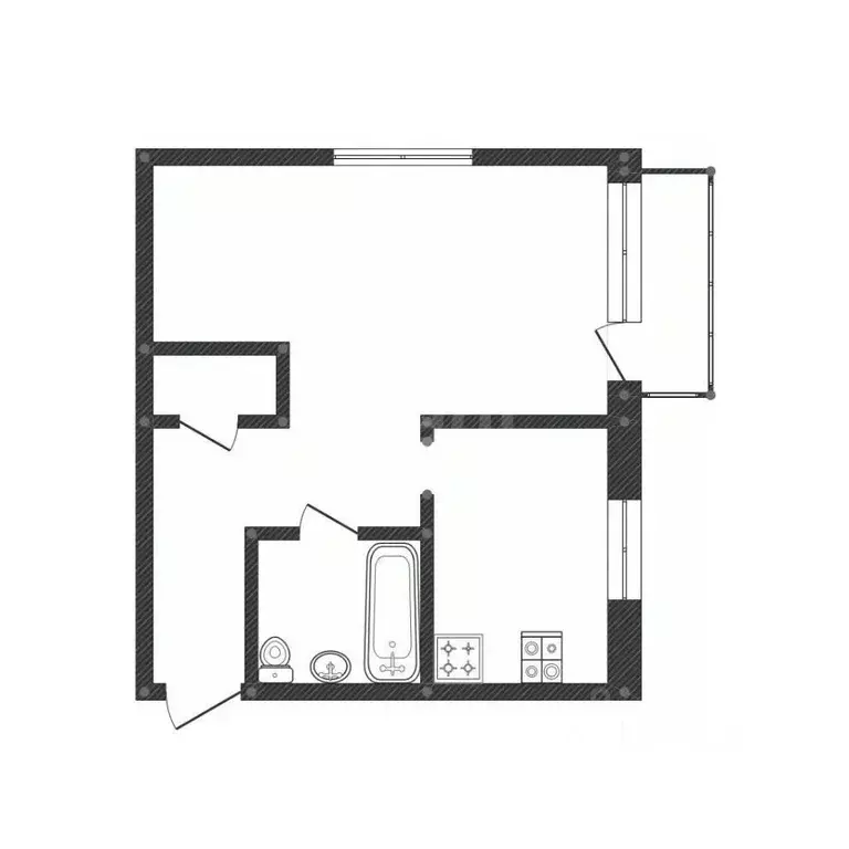 1-к кв. Ярославская область, Ярославль просп. Толбухина, 43 (30.9 м) - Фото 1