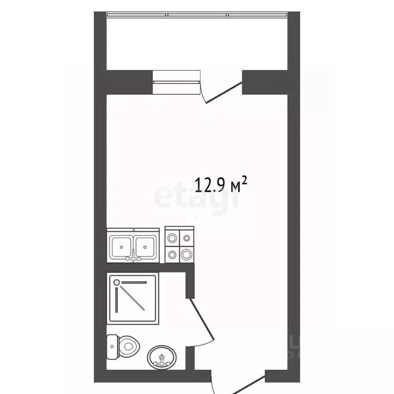 Комната Мордовия, Саранск Студенческая ул., 12 (12.9 м) - Фото 2
