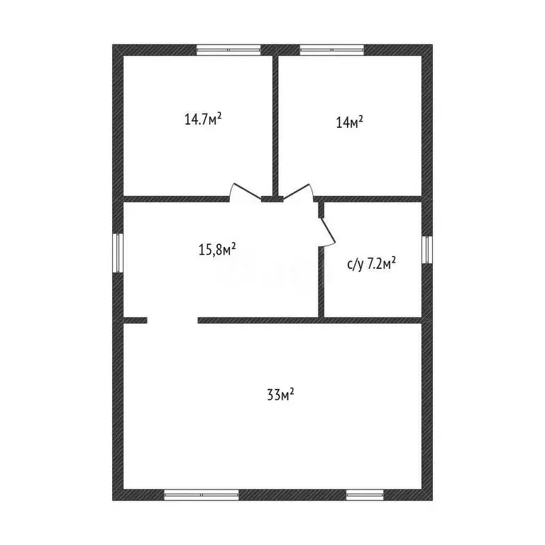 Дом в аул Новая Адыгея, Бжегокайская улица, 54/1 (160 м) - Фото 1