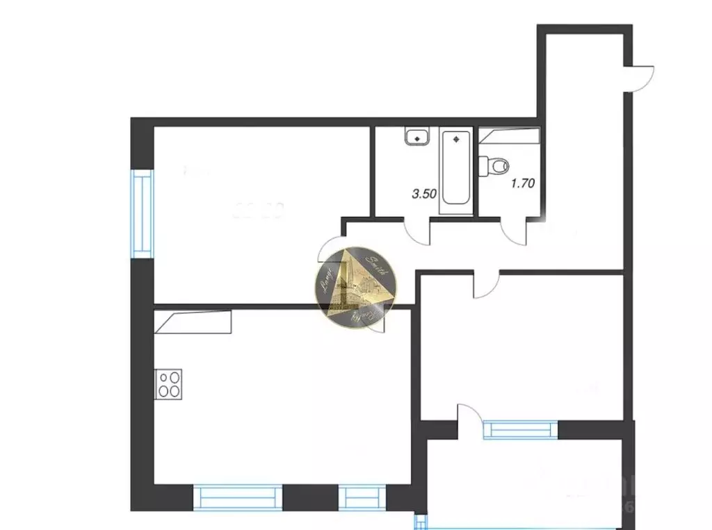 2-комнатная квартира: Санкт-Петербург, 1-й Предпортовый проезд, 1 ... - Фото 1