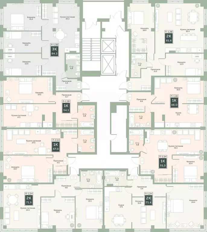 2-к кв. Курганская область, Курган Заозерный жилрайон, 6А мкр, ул. ... - Фото 2