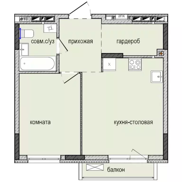 1-к кв. Удмуртия, Ижевск Культбаза жилрайон, 8-й мкр, Ежевика жилой ... - Фото 0