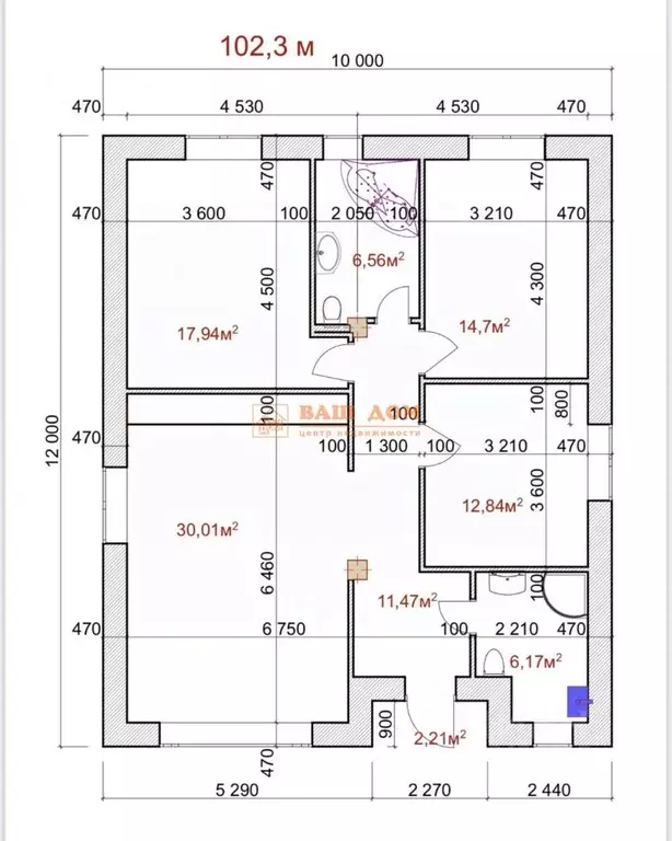 Дом в Тульская область, Тула городской округ, пос. Рассвет  (104 м) - Фото 2