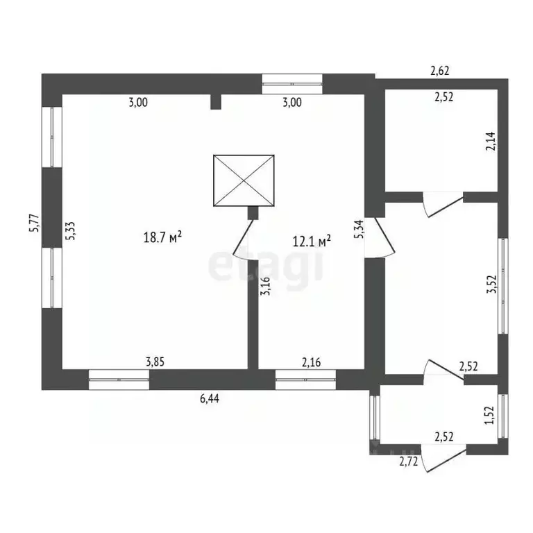 Дом в Амурская область, Свободненский район, с. Дмитриевка  (30 м) - Фото 1