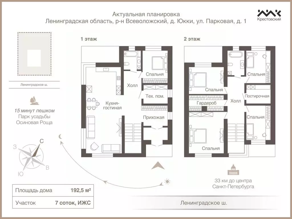 Дом в Ленинградская область, Всеволожский район, д. Юкки ш. ... - Фото 2