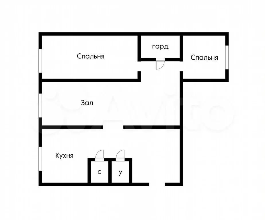 3-к. квартира, 55 м, 1/5 эт. - Фото 0