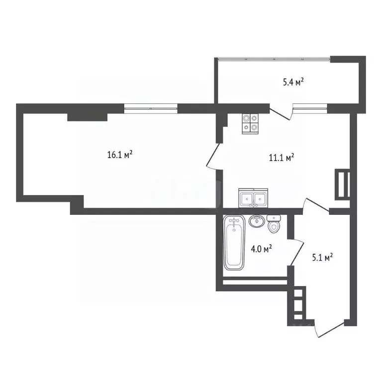 Студия Крым, Симферополь ул. Трубаченко, 21 (41.7 м) - Фото 1