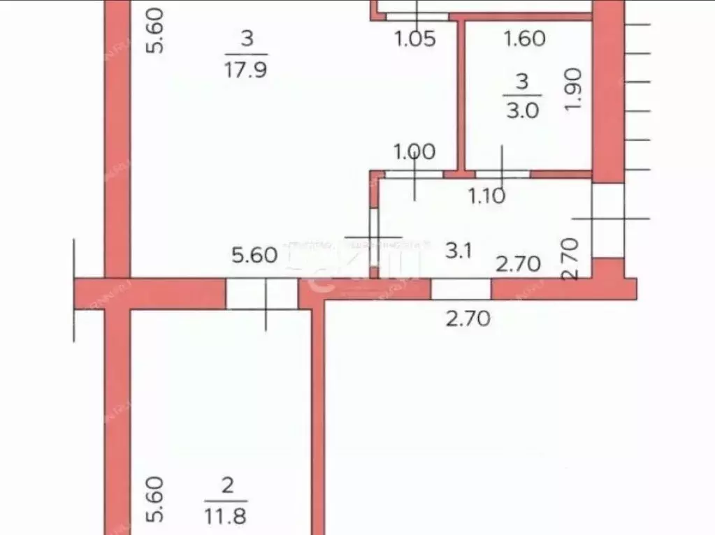 2-к кв. Нижегородская область, Бор Интернациональная ул., 39 (46.0 м) - Фото 2