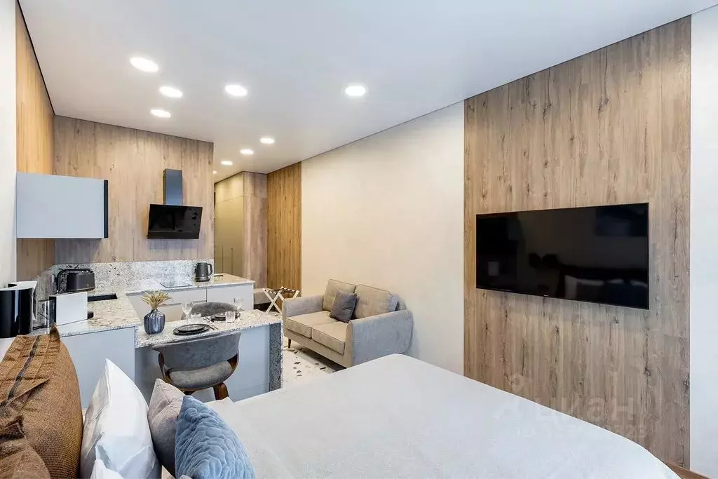 Студия Калининградская область, Зеленоградск ул. Гагарина, 87 (29.0 м) - Фото 2