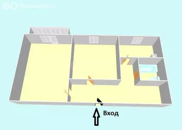 2-комнатная квартира: посёлок городского типа Шахтёрск, улица Мира, ... - Фото 0