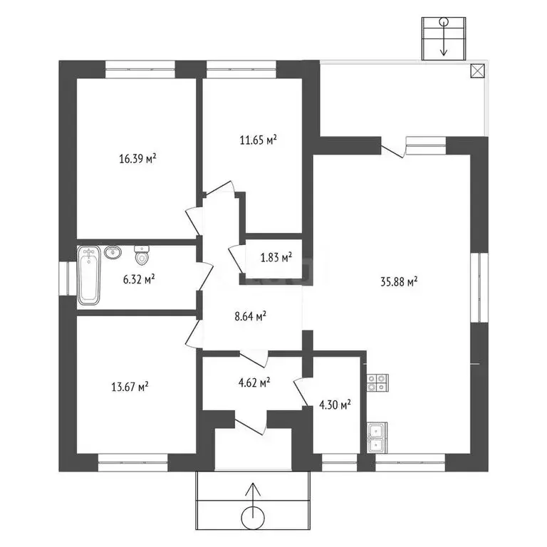 Дом в Кулаково, КП Зелёные холмы (110 м) - Фото 0