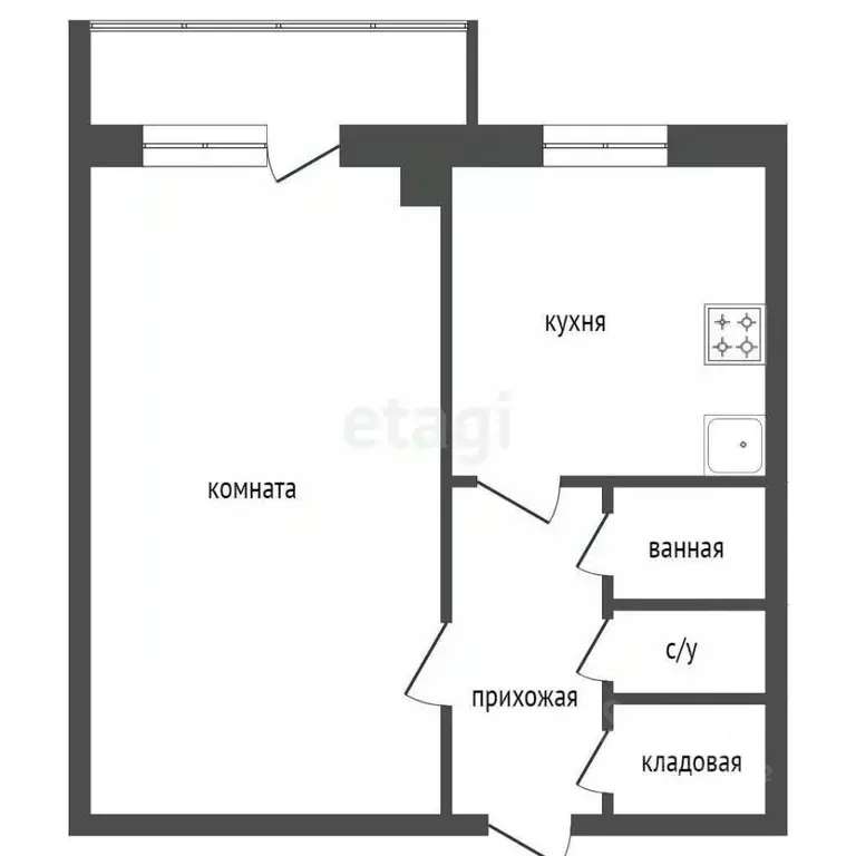 1-к кв. Красноярский край, Красноярск ул. 26 Бакинских Комиссаров, 17 ... - Фото 1
