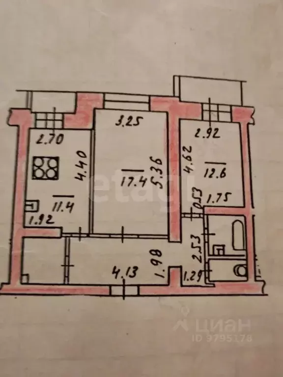 2-к кв. Татарстан, Казань ул. Фатыха Амирхана, 21 (62.3 м) - Фото 2