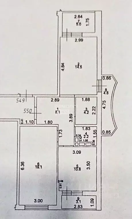 2-к кв. Краснодарский край, Краснодар ул. Командорская, 9/2 (58.9 м) - Фото 1