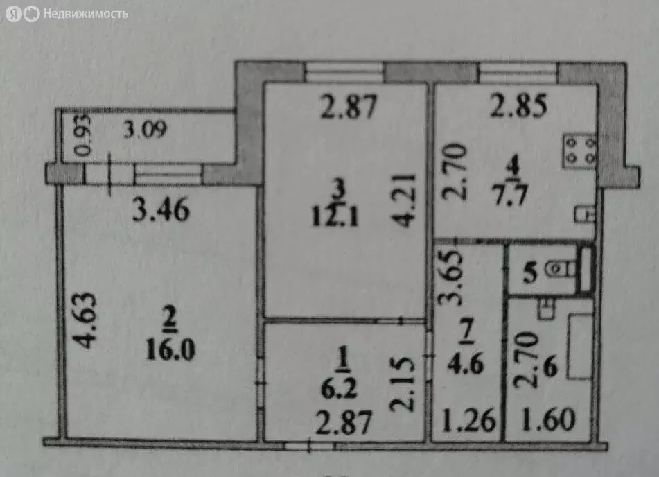 2-комнатная квартира: Липецк, улица Героя России Эдуарда Белана, 14 ... - Фото 2