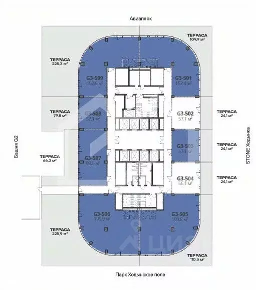 Офис в Москва Ходынский бул., 20Ас1 (387 м) - Фото 2