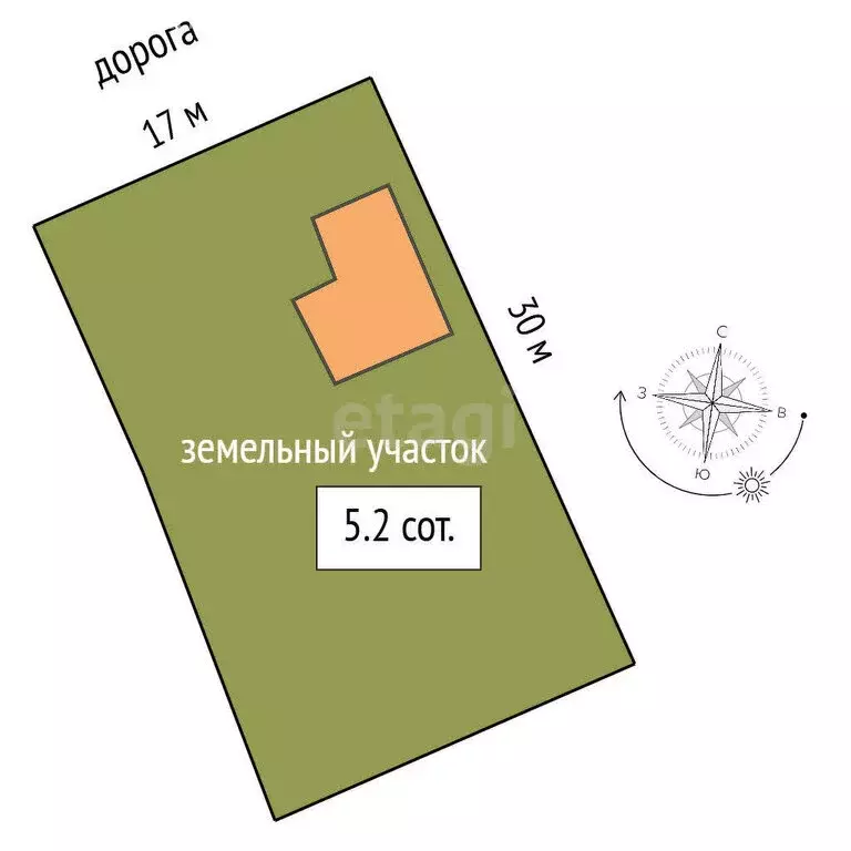 Дом в Елизовский район, СОТ Домостроитель-2, Строительная улица (54 м) - Фото 0