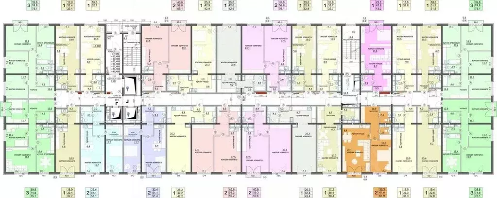 3-к кв. Пензенская область, Пенза ул. Яшиной, 8 (75.1 м) - Фото 1