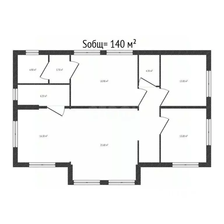 Дом в Брянская область, Брянский район, Отрадненское с/пос, с. ... - Фото 2