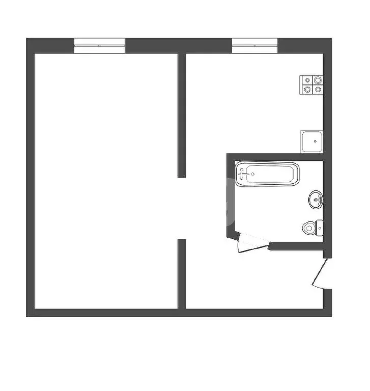 1-комнатная квартира: Тула, проезд Академика Павлова, 3 (30.5 м) - Фото 1
