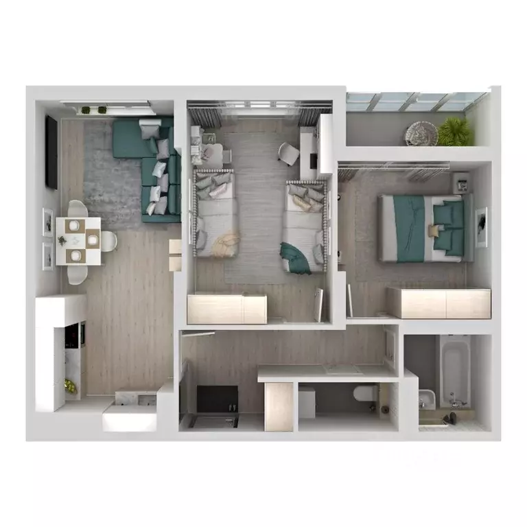 2-к кв. Самарская область, Самара Южное ш., 13 (56.4 м) - Фото 0