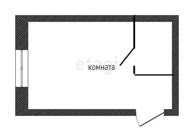 1к в -комнатной квартире (17.5 м) - Фото 1