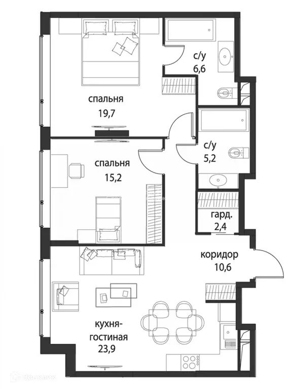 Продаётся 3-к квартира, 84 м - Фото 0