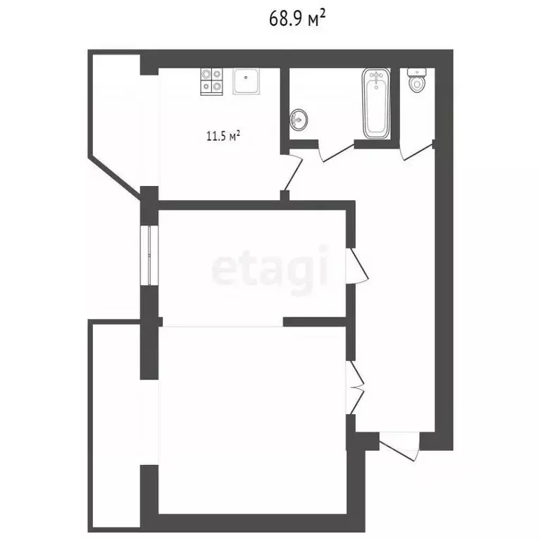 2-к кв. Ставропольский край, Пятигорск ул. Адмиральского (68.9 м) - Фото 2