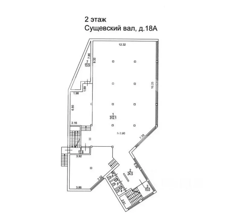Помещение свободного назначения в Москва ул. Сущевский Вал, 18А (393 ... - Фото 2