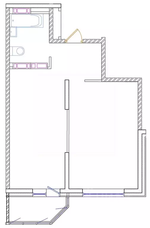 1-к кв. Приморский край, Владивосток ул. Архангельская, 27к2 (45.9 м) - Фото 1