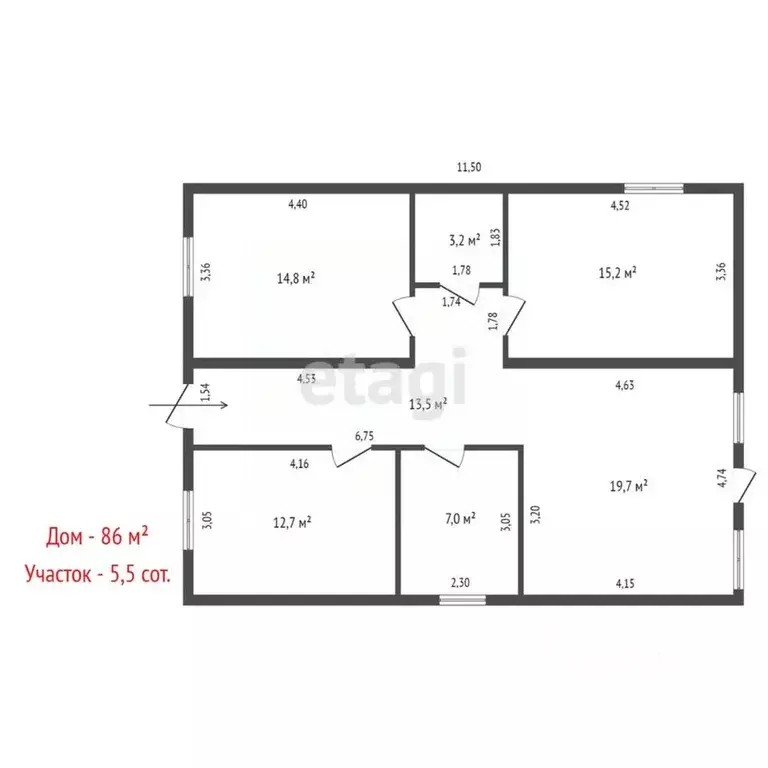 Дом в Свердловская область, Сысертский муниципальный округ, Уральский ... - Фото 2