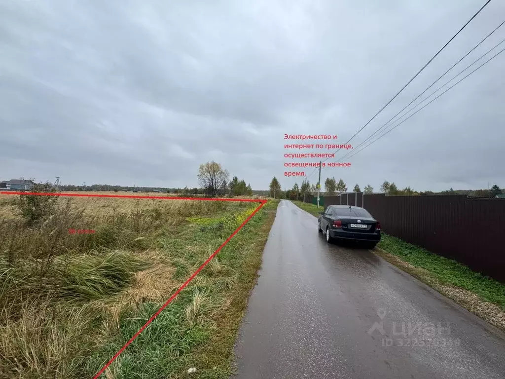 Участок в Тульская область, Заокский район, Демидовское с/пос, с. ... - Фото 2