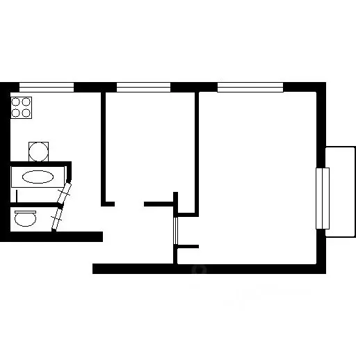 2-к кв. Санкт-Петербург ул. Карпинского, 36К6 (44.0 м) - Фото 1