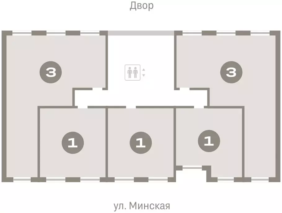 3-комнатная квартира: Тюмень, жилой комплекс На Минской (88.16 м) - Фото 1