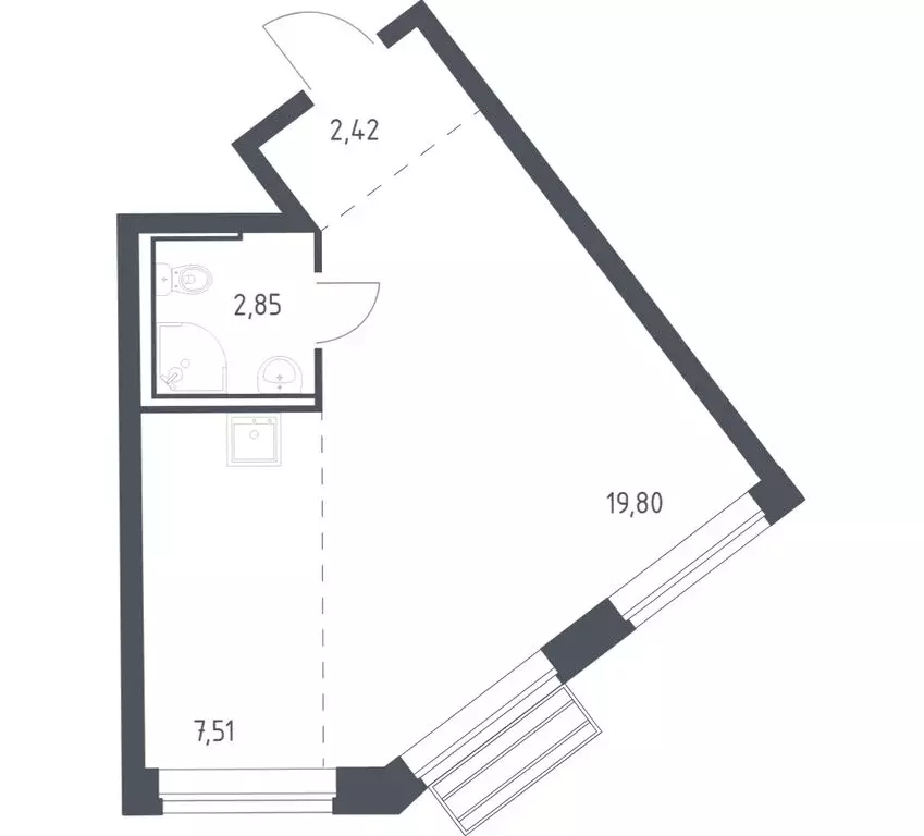 Квартира-студия: село Лайково, микрорайон Город-Событие, ЖК Рублёвский ... - Фото 1