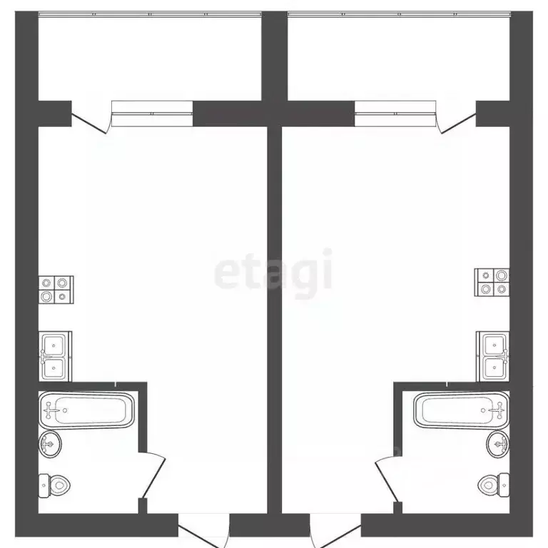 Студия Калужская область, Калуга ул. Минская, 39 (30.0 м) - Фото 2