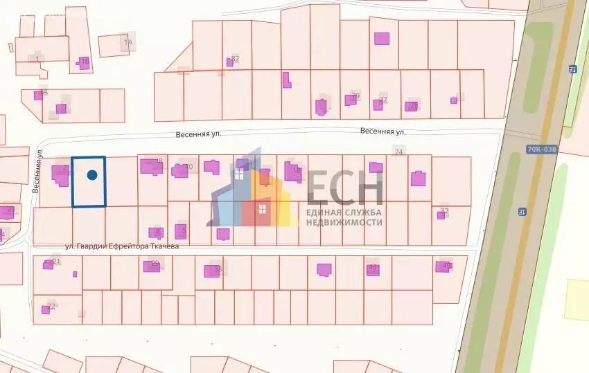 Участок в посёлок Майский, Весенняя улица (16.65 м) - Фото 1