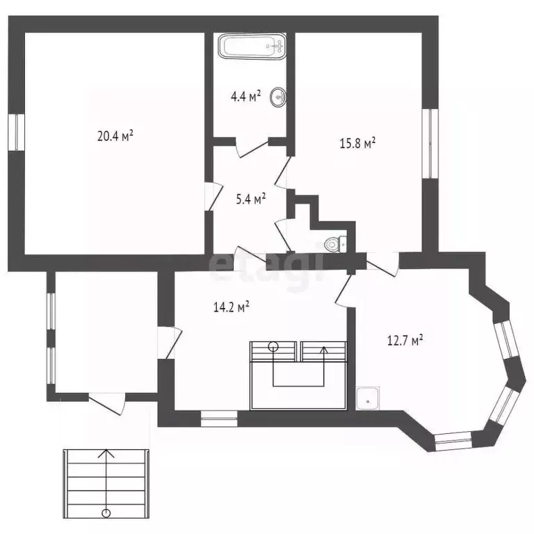 Дом в Алтайский край, Бийск Сенная ул., 75 (244 м) - Фото 2