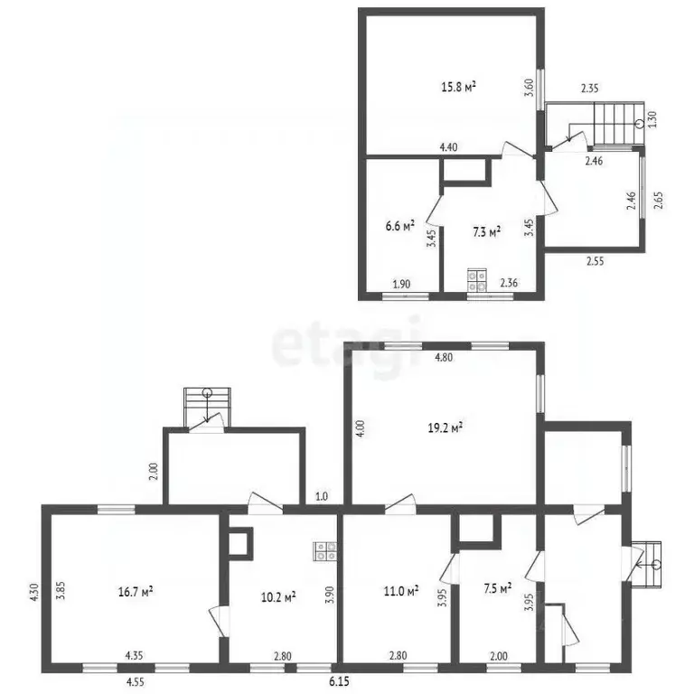 Дом в Воронежская область, Борисоглебск Авиационная ул., 2А (65 м) - Фото 1