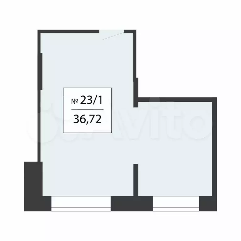 Продам помещение свободного назначения, 36.72 м - Фото 1