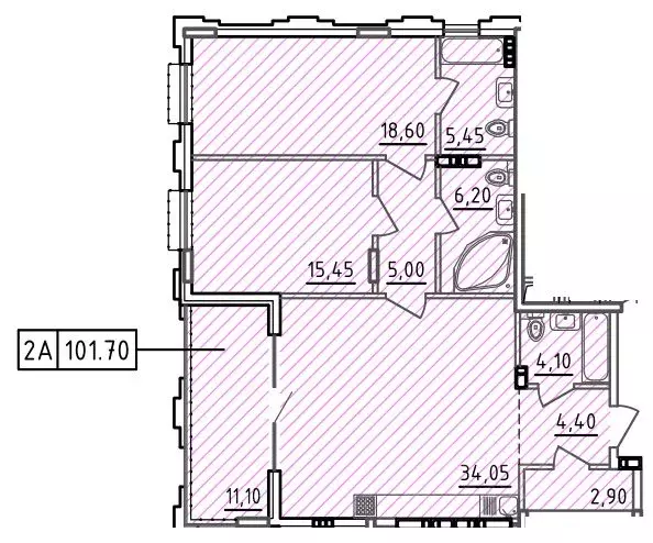 2-к кв. Ростовская область, Ростов-на-Дону ул. Седова, 19 (101.7 м) - Фото 0