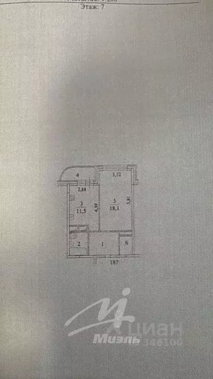 1-к кв. Московская область, Химки Подрезково мкр, Центральная ул., 6к2 ... - Фото 2